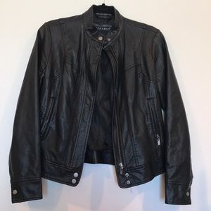 Faux Leather Moto Jacket